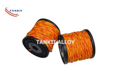 China Thermocouple K Type Extension Cable 22SWG Vitreous Silica Fiber Insulation for sale
