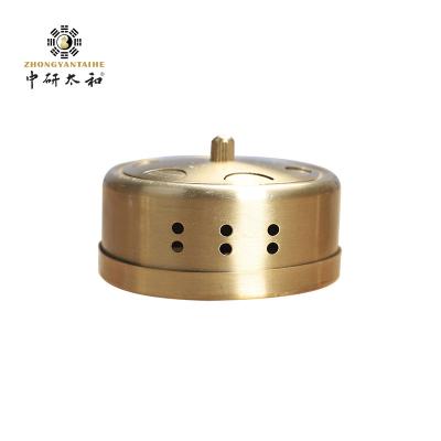 China Convenient Moxa Box Pure Copper Portable Moxibustion Tools 7.8*4cm for sale