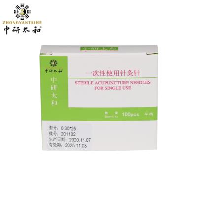 China Antirheumatic agujas de la acupuntura de 0,4 milímetros disponibles con la manija de acero inoxidable del tubo 100pcs en venta