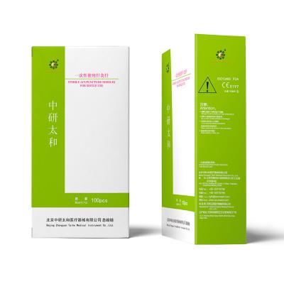 中国 Stainless Spring Handle Disposable Warm Massage Acupuncture Needle Huanqiu Acupuncture Needle 販売のため