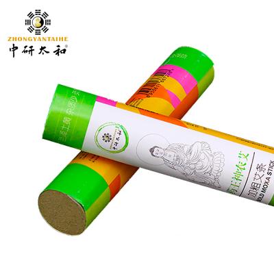 China ZhongYan Taihe Hollow Smokeless Moxa Rolls Moxibustion Stick Patches 200pcs/box Chinese Mugwort for sale