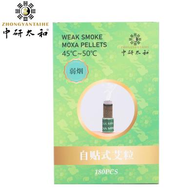 China ZhongYan Taihe Weak Smoke Mini Moxibustion Sticks Self Adhesive 180pcs for sale