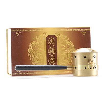 China Chinese Acupressure Point Moxibustion Tools Pure Copper Moxa Burner for sale