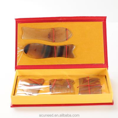 China Cuerno del tablero de Jade Guasha Tools Massage Guasha del cuerno del búfalo en venta
