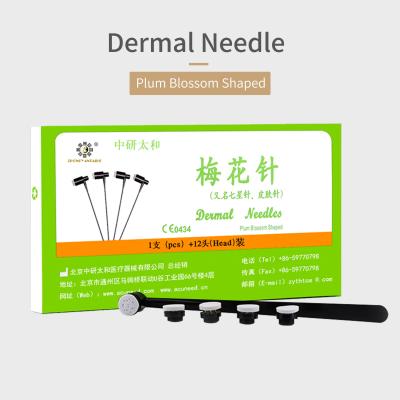 China Acupuntura de la aguja de la estrella de ISO13485 Plum Blossom 7 con 12 cabezas reemplazables en venta