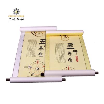 China Parte alta do papel da foto do escritório do mapa da acupuntura do regime dos elementos do pendente cinco decorativa à venda