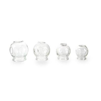 China Chinese Anti Aging 5Pcs Glass Vacuum Cupping Set For Face And Body for sale