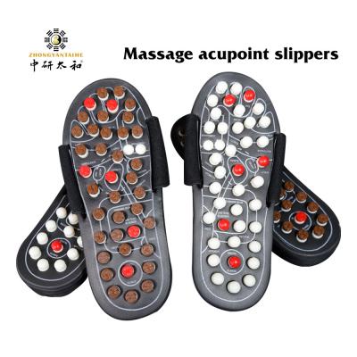 China Foot Therapy Massage Shoes Acupuncture Points Indoor For Men Women Non-Slip Reflexology Sandals Acupressure Slippers à venda