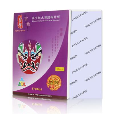 중국 High Resolution Inkjet Sticker Photo Paper Waterbased Dye Ink 90-135gsm High White 판매용