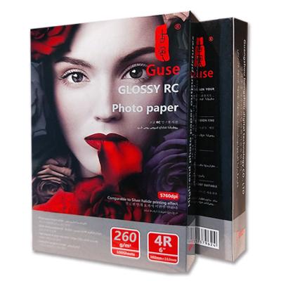 中国 4R RCの写真の印刷紙6x4の膚触りがよい写真のペーパー単一の側面102*152mm 販売のため
