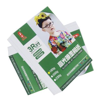 China Premium Glossy 3R Photo Paper , 180 Gsm Glossy Photo Paper Cast Coated for sale