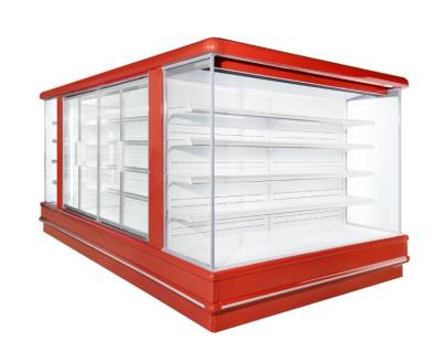 China Grau aberto super da mostra 2 a 8 da exposição do vegetal de frutos do refrigerador da plataforma da alameda à venda