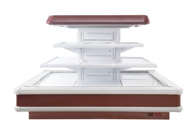China Caja multi blanca el 1.35m del refrigerador de la exhibición de la carne del refrigerador de la cubierta alto en venta