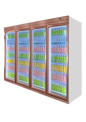 China Do refrigerador comercial amigável do vinho da exposição do refrigerador da bebida de Eco do supermercado cabeça lisa à venda