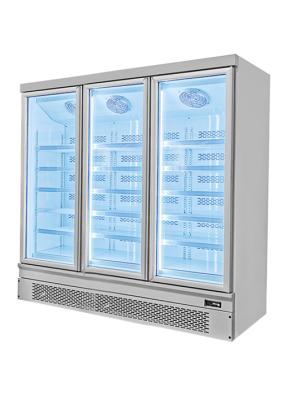 China Vertical Frozen Food Display Freezer Commercial Refrigeration Equipment for sale