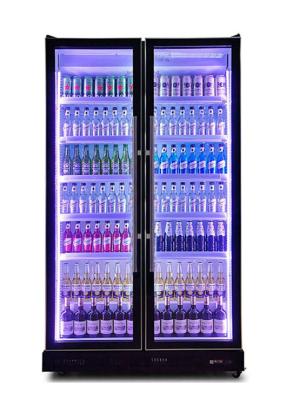 China Large Capacity Beer Display Fridge / Glass Door Cold Drink Refrigerator à venda