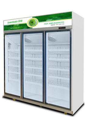 China Low E Glass Convenience Store Beverage Chiller Storage Fridge For Drinks for sale