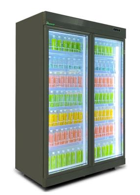 China Refrigerador comercial de la bebida de N de la puerta de la exhibición fría negra de lujo de la bebida en venta