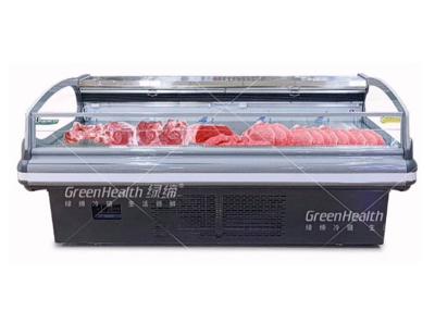 China El refrigerador/el congelador de la exhibición de la carne fortalece el escaparate del supermercado de los mariscos de los pescados en venta
