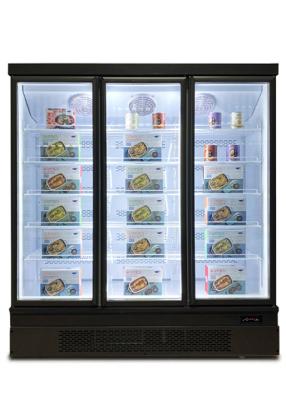 China Retail Store Vitrine Door Upright Fridge Cold Cabinet Display Freezers for sale