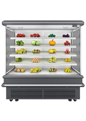 China 2.5m Supermarket Wall Display Fridge Showcase Multi Deck Chillers For Milk And Drinks for sale