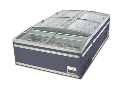 China Stainless Steel Upright Island Combination Freezer -18 Degree Eco Friendly for sale