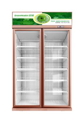 China Fan Cooling Refrigeration Cabinets Two Door Refrigerator Height Adjustable For Super Market for sale