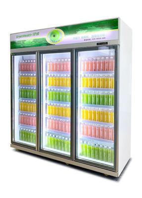 China Upright 220V Commercial Beverage Cooler With Low E Glass Door 1530L for sale