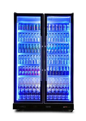 China 738L Slim Commercial Refrigerator Equipments Bottle Bar Fridge Glass Door Display for sale