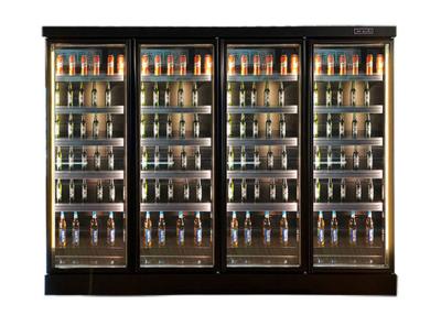 China Big Capacity Glass Door Bar Energy Drink Showcase Fridge No Light Box for sale