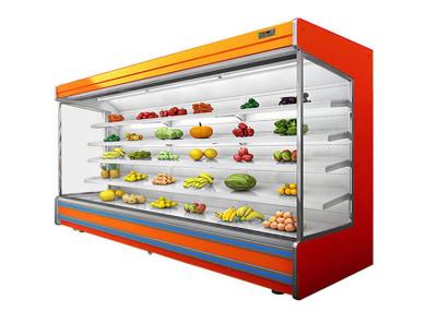 China R22 Commercial Display Freezer Multi Rack Stand Open Display Air Chiller For Fruits Vegetables for sale