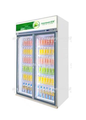 Китай Холодильник напитка двери переменного супермаркета частоты вертикальный стеклянный продается