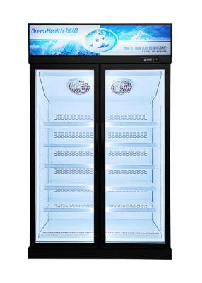 China 1500L Commercial Ice Cream Display Refrigerator Glass Door Freezer For Meat Food for sale