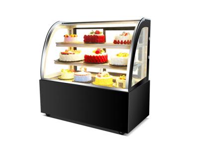 China Refrigerador bajo de mármol de cristal de la exhibición de la torta de desplazamiento con Heater Defrost en venta