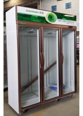 China Vertical usada supermercado comercial de Congelador del refrigerador de la exhibición del refresco del refrigerador en venta
