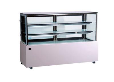 China 4 Feet Square Glass Cake Display Chiller Patisserie Bakery Display Case for sale