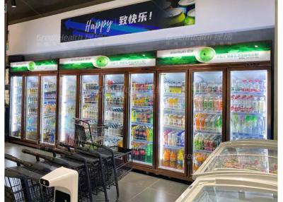 China 1000L Stand Back Bar Cooler Upright Display Refrigerator Adjustable Shelf For Beer Drink Cold for sale