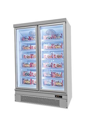 China Silvery Bottom Mount Commercial Upright Freezer Chest Refrigeration 953L for sale