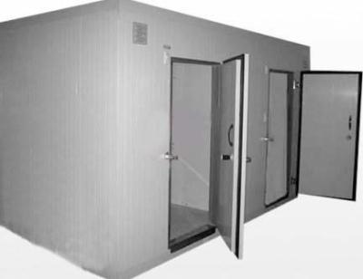 China -18 ℃ Stainless Steel Walk In Cold Storage Room With Big Sliding Door for sale