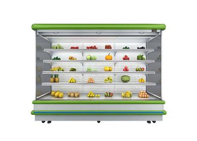 Китай Коммерческий магазин удобства Двойной воздушный занавес Вертикальный открытый витрина холодильник Для супермаркета продается