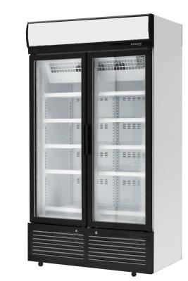 China 640L Commercial Display Freezer Multiple Sliding Glass Doors Display Chiller for sale