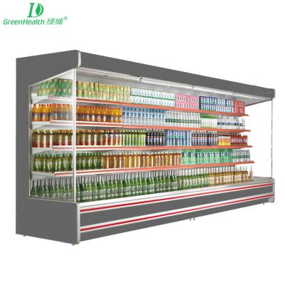 China Refrigerador dianteiro aberto da exposição do supermercado para o vegetal/fruto/bebida à venda