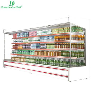 China Modern Fan Cooling Open Chiller fridge for Beverage / Fruit / Vegetable for sale