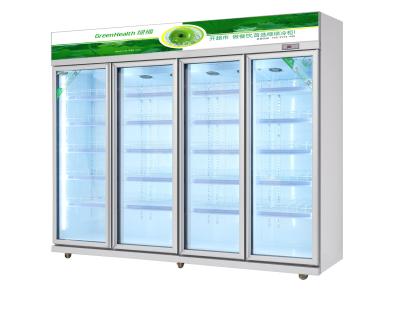 China El refrigerador vertical comercial de la exhibición de la bebida para el frío bebe/la carne 540W en venta