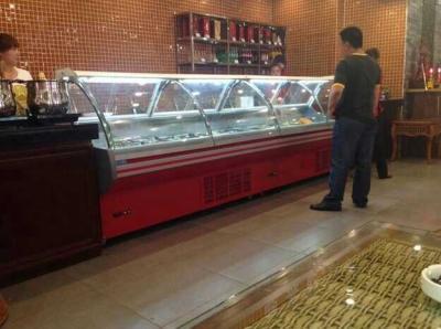 China Fã que refrigera a mostra da exposição da loja de carne de 8ft/o refrigerador carne de carniceiro à venda