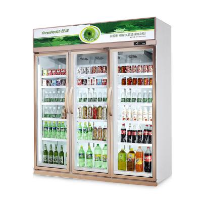 China Customized Light Box Glass Door Freezer 2-8C Temperautre For Beverage Cooling for sale