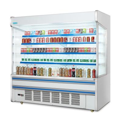 China Vertical Open Front Multideck Display Refrigerator Single Temperature With CE for sale