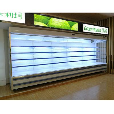 China Painted Steel Multideck Open Chiller , Supermarket Dairy Display Fridge for sale