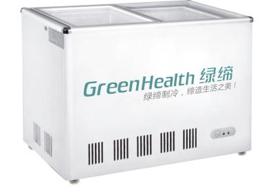 China Chave Lockable da porta contínua vermelha profunda dos congeladores da caixa para a carne/marisco à venda