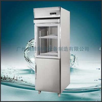 China Refrigerador ereto comercial R134a com pé de carregamento ajustado à venda